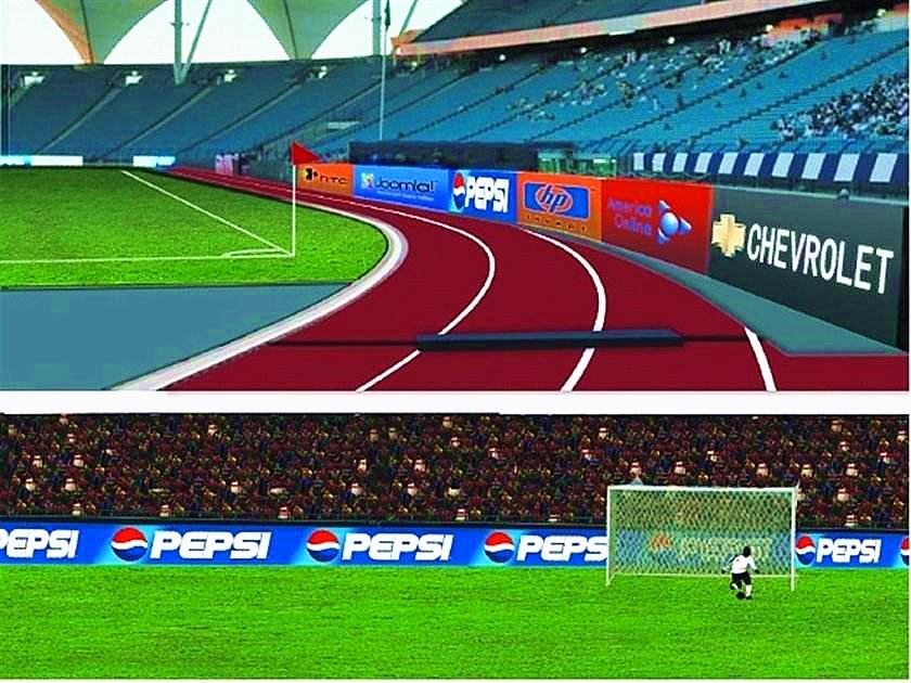 display led para publicidade em est&aacute;dio